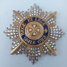 Breast Star Order Of The White Eagle ,with swords,Crystal.REPLICA#90 picture
