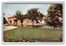 Rock Island IL, Power House & Dam Illinois c1907 Vintage Postcard picture