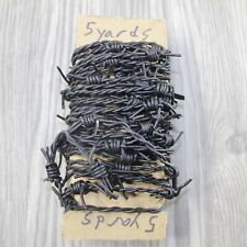 5 Yards of Leather Barbed Wire Antique Black Color  #5742 picture