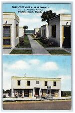 c1940 Surf Cottages Apartments Atlantic Avenue Daytona Beach Florida FL Postcard picture