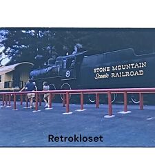 Vintage 35mm Slide Stone Mountain Georgia Scenic Railroad Locomotive 1960's picture