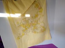 Pillowcases Vintage King Size UTICA Yellow Flowers Floral 42x46 No Iron Percale picture