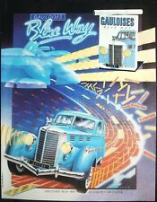GAULOISES BLUE WAY CIGARETTE - VINTAGE 1981 ADVERTISING - MAGAZINE PAGE AD picture