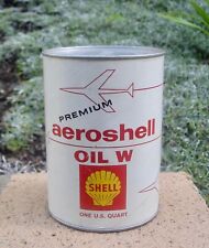 Vintage Aeroshell Oil W Can Shell Grade Premium 80 SAE 40 Cardboard Nice picture