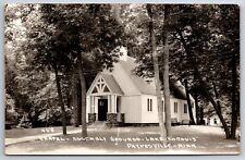 Paynesville Minnesota~Assembly Grounds Chapel~Lake Koronis~1940s RPPC picture
