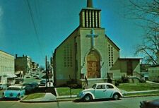 Vintage postcard Church Volkswagen VW Bug Rolla Missouri classic cars a2-234 picture