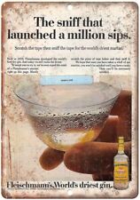 Fleischmann's Gin Vintage Liquor Spirits Ad Reproduction Metal Sign E120 picture