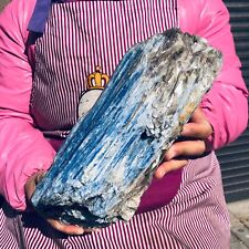 11LB Rare Natural beautiful Blue Kyanite with Quartz Crystal Specimen Rough picture