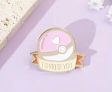 Pokemon Love Ball Pokeball I Choose You Enamel Pin picture