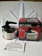 Vintage Revere Ware 6 Cup Tea Kettle NIB SS Copper Bottom # 1121 picture