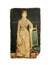 19thc African American Woman Painted Studio Photo picture