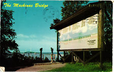 The Mackinac Bridge Michigan Postcard Posted L.L. Cook Co. picture
