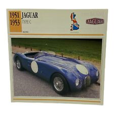 Cars of The World - Single Collector Card Edito-Service 1951-1953 Jaguar Type C picture
