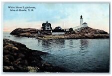 c1930's White Island Lighthouse Isles Of Shoals New Hampshire NH Postcard picture