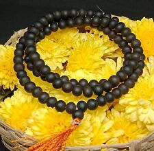 Unpolished Natural Karungali Malai 8 mm 108 Beads | Karunkaali Beads | Original picture