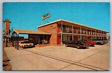RARE NORFOLK VIRGINIA VA The Sea King Motel Chesapeake Bay VTG Autos Postcard picture