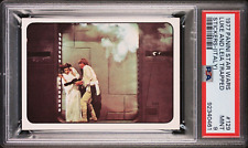 1977 PANINI STICKERS STAR WARS (ITALY) 129 LUKE AND LEIA TRAPPED PSA 9 Pop 4 NH picture