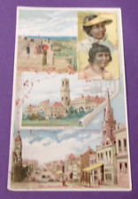 ANTIQUE VICTORIAN TRADE CARD ADVERTISING COLORFUL ARBUCKLE COFFEE AUSTRALIA picture