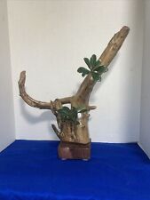 Vintage Driftwood On Wood Base 16.5” tall- Estate Find picture