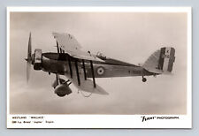 RPPC RAF Westland Wallace Biplane FLIGHT Photograph Postcard picture