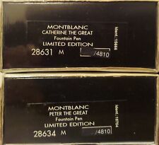Montblanc 1997 Peter & Catherine The Great 4810 Matching Set Factory Sealed picture