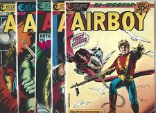 AIRBOY LOT OF 5 - #1 #2 #3 #4 #6 (NM) HIGH GRADECOPPER AGE ECLIPSE COMICS picture