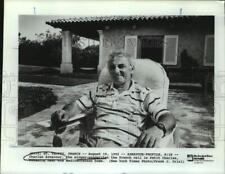 1992 Press Photo Charles Aznavour, singer-songwriter at his Mediterranean home picture