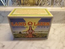 Vintage Land O'Lakes Sweet Cream Butter Tin Advertising Recipe Box With Recipes picture