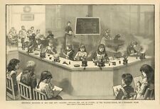 INDUSTRIAL EDUCATION CLASS IN NEW YORK CITY TEACHING CHILDREN THE ART OF COOKING picture