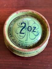 Vintage Clover Brand Valve Grinding Compound Tin, Farm Machine Shop Décor picture