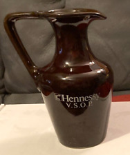 VTG 1980's Hennessy Cognac V.S.O.P.  Brown Ceramic Decanter/Carafe-7