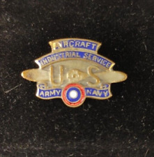 WWI US Army Navy Aircraft Industrial Service Lapel Pin 89831 'Whitehead & Hoag' picture