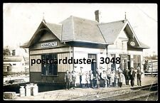KINMOUNT Ontario 1910 Train Station. Real Photo Postcard picture