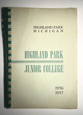 Vintage Original 1956 57 Highland Park Junior College MI Catalog picture