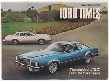 Ford Times Nov 1976 Vol 69, No. 1 Wehde Motors Inc Third and Cedar Tipton Iowa picture
