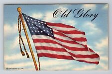 OH-Ohio, Old Glory c1957 Vintage Postcard picture