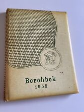 Berohbok 1955 Yearbook Mount Horeb High School, Wisconsin WI W/ Writing Signing picture