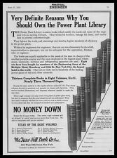 1914 McGraw Hill Book Company Engineering & Power Plant LIbrary Vintage Print Ad picture