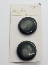 Vintage Le Chic Grey / Black Coat Buttons picture