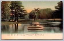Providence Rhode Island Roger Williams Park Dyer Memorial UDB Postcard picture