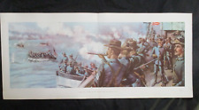 1898 Spanish American War Print - U.S. Army Water Landing at Siboney, Cuba, 1898 picture