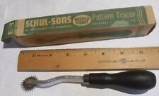 VINTAGE SCHUL-SONS NEEDLE POINT PATTERN TRACER IN ORIGINAL BOX EXCELLENT picture