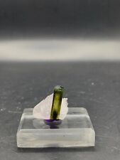 10 ct of natural beautiful mini terminated green tourmaline crystal with quartz picture