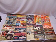 (10) Vintage Hot Rod Engine Custom Car Road & Track True TEX Racing Magazines picture