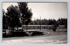 Ontonagon MI-Michigan, RPPC Rainbow Motel & Cabins, Real Photo Vintage Postcard picture
