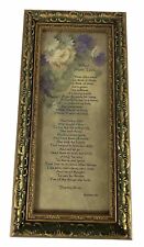 ‘What Mom Took’ Framed Judith Bond Poem 1987 6 X 12 picture