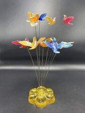 Vintage Lucite Kinetic Sculpture Flying Birds Art New Designs Inc USA picture
