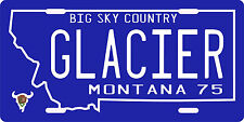 Glacier National Park Montana 1975 Big Sky Country Souvenir License Plate  picture