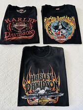 Harley Davidson Motorcycle Bundle Of 3 Black T Shirts/XL/St. Louis, M0 picture