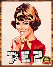 Pez Candy - Cherry - 1950s - Restored - Metal Sign 11 x 14 picture